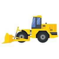 illustratie voor bouw machinerie voertuig bulldozer. vector