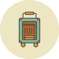 bagage creatief icoon ontwerp vector