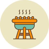 barbecue creatief icoon ontwerp vector