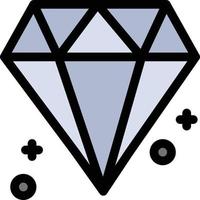 diamant Canada juweel vlak kleur icoon vector icoon banier sjabloon