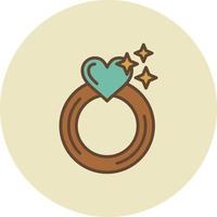 verloving ring creatief icoon ontwerp vector