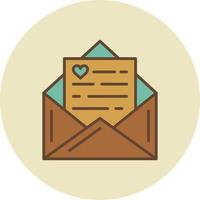 liefde brief creatief icoon ontwerp vector