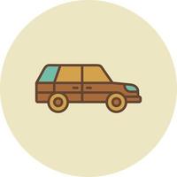 station wagon creatief icoon ontwerp vector