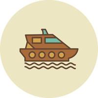 schip creatief icoon ontwerp vector