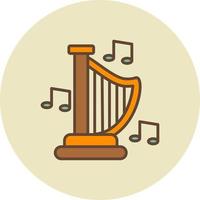 harp creatief icoon ontwerp vector