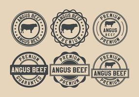 Angus beef stamp vector