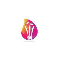 krekel wicket en bal laten vallen vorm concept logo. wicket en borgtocht logo, uitrusting teken. krekel kampioenschap logo. modern sport embleem vector illustratie. krekel logo
