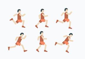 5k run icon set vector