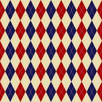 rood en blauw argyle naadloos patroon vector