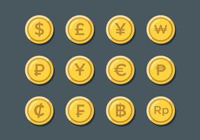 Gratis World Currency Signs vector