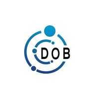 dob brief logo ontwerp Aan wit achtergrond. dob creatief initialen brief logo concept. dob brief ontwerp. vector