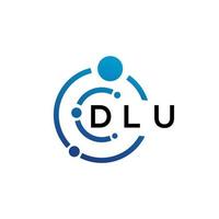 dlu brief logo ontwerp Aan wit achtergrond. dlu creatief initialen brief logo concept. dlu brief ontwerp. vector