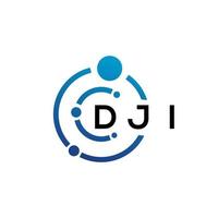 dji brief logo ontwerp Aan wit achtergrond. dji creatief initialen brief logo concept. dji brief ontwerp. vector