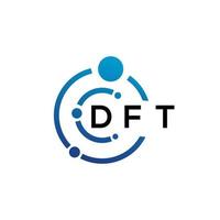 dft brief logo ontwerp Aan wit achtergrond. dft creatief initialen brief logo concept. dft brief ontwerp. vector