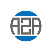 aza brief logo ontwerp Aan wit achtergrond. aza creatief initialen cirkel logo concept. aza brief ontwerp. vector