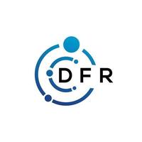 dfr brief logo ontwerp Aan wit achtergrond. dfr creatief initialen brief logo concept. dfr brief ontwerp. vector