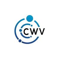 cwv brief logo ontwerp Aan wit achtergrond. cwv creatief initialen brief logo concept. cwv brief ontwerp. vector