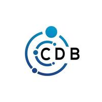 cdb brief logo ontwerp Aan wit achtergrond. cdb creatief initialen brief logo concept. cdb brief ontwerp. vector