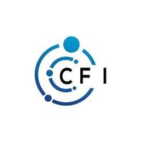 cfi brief logo ontwerp Aan wit achtergrond. cfi creatief initialen brief logo concept. cfi brief ontwerp vector