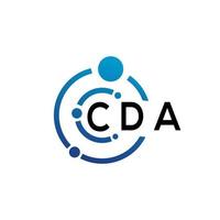 cda brief logo ontwerp Aan wit achtergrond. cda creatief initialen brief logo concept. cda brief ontwerp. vector