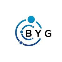 byg brief logo ontwerp Aan wit achtergrond. byg creatief initialen brief logo concept. byg brief ontwerp. vector