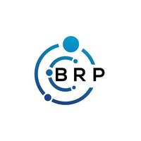 brp brief logo ontwerp Aan wit achtergrond. brp creatief initialen brief logo concept. brp brief ontwerp. vector