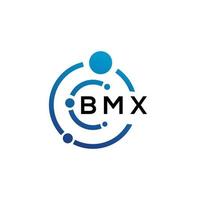 bmx brief logo ontwerp Aan wit achtergrond. bmx creatief initialen brief logo concept. bmx brief ontwerp. vector
