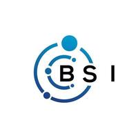 bsi brief logo ontwerp Aan wit achtergrond. bsi creatief initialen brief logo concept. bsi brief ontwerp. vector