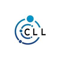 cll brief logo ontwerp Aan wit achtergrond. cll creatief initialen brief logo concept. cll brief ontwerp. vector