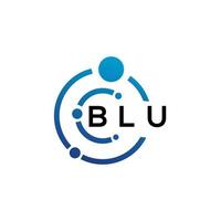 blu brief logo ontwerp Aan wit achtergrond. blu creatief initialen brief logo concept. blu brief ontwerp. vector