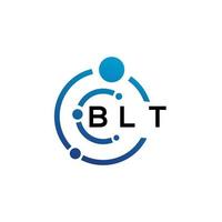 blt brief logo ontwerp Aan wit achtergrond. blt creatief initialen brief logo concept. blt brief ontwerp. vector