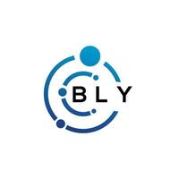 bly brief logo ontwerp Aan wit achtergrond. bly creatief initialen brief logo concept. bly brief ontwerp. vector