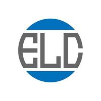 elc brief logo ontwerp Aan wit achtergrond. elc creatief initialen cirkel logo concept. elc brief ontwerp. vector