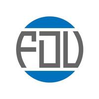 fdv brief logo ontwerp Aan wit achtergrond. fdv creatief initialen cirkel logo concept. fdv brief ontwerp. vector