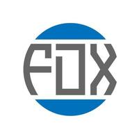 fdx brief logo ontwerp Aan wit achtergrond. fdx creatief initialen cirkel logo concept. fdx brief ontwerp. vector