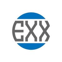 exx brief logo ontwerp Aan wit achtergrond. exx creatief initialen cirkel logo concept. exx brief ontwerp. vector