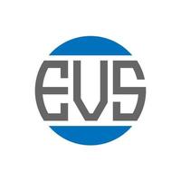evs brief logo ontwerp Aan wit achtergrond. evs creatief initialen cirkel logo concept. evs brief ontwerp. vector