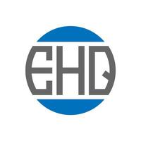 ehq brief logo ontwerp Aan wit achtergrond. ehq creatief initialen cirkel logo concept. ehq brief ontwerp. vector
