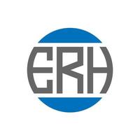 erh brief logo ontwerp Aan wit achtergrond. erh creatief initialen cirkel logo concept. erh brief ontwerp. vector