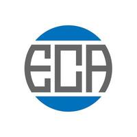 eca brief logo ontwerp Aan wit achtergrond. eca creatief initialen cirkel logo concept. eca brief ontwerp. vector