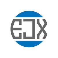 ejx brief logo ontwerp Aan wit achtergrond. ejx creatief initialen cirkel logo concept. ejx brief ontwerp. vector
