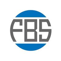 fbs brief logo ontwerp Aan wit achtergrond. fbs creatief initialen cirkel logo concept. fbs brief ontwerp. vector