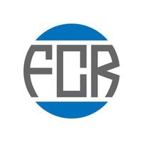 fcr brief logo ontwerp Aan wit achtergrond. fcr creatief initialen cirkel logo concept. fcr brief ontwerp. vector