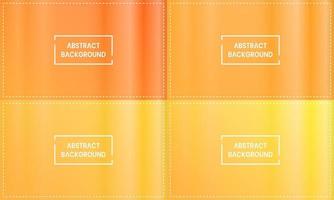 vier sets van geel en oranje verticaal schijnend abstract achtergrond met kader. gemakkelijk, minimaal en modern. voor achtergrond, behang, Startpagina, banier en kopiëren ruimte vector