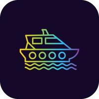 schip creatief icoon ontwerp vector