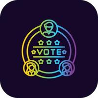 verkiezingen creatief icoon ontwerp vector