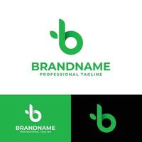 brief b natuur logo vector