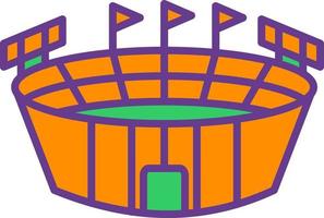 stadion creatief icoon ontwerp vector