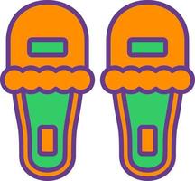 slippers creatief icoon ontwerp vector