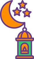 Ramadan creatief icoon ontwerp vector